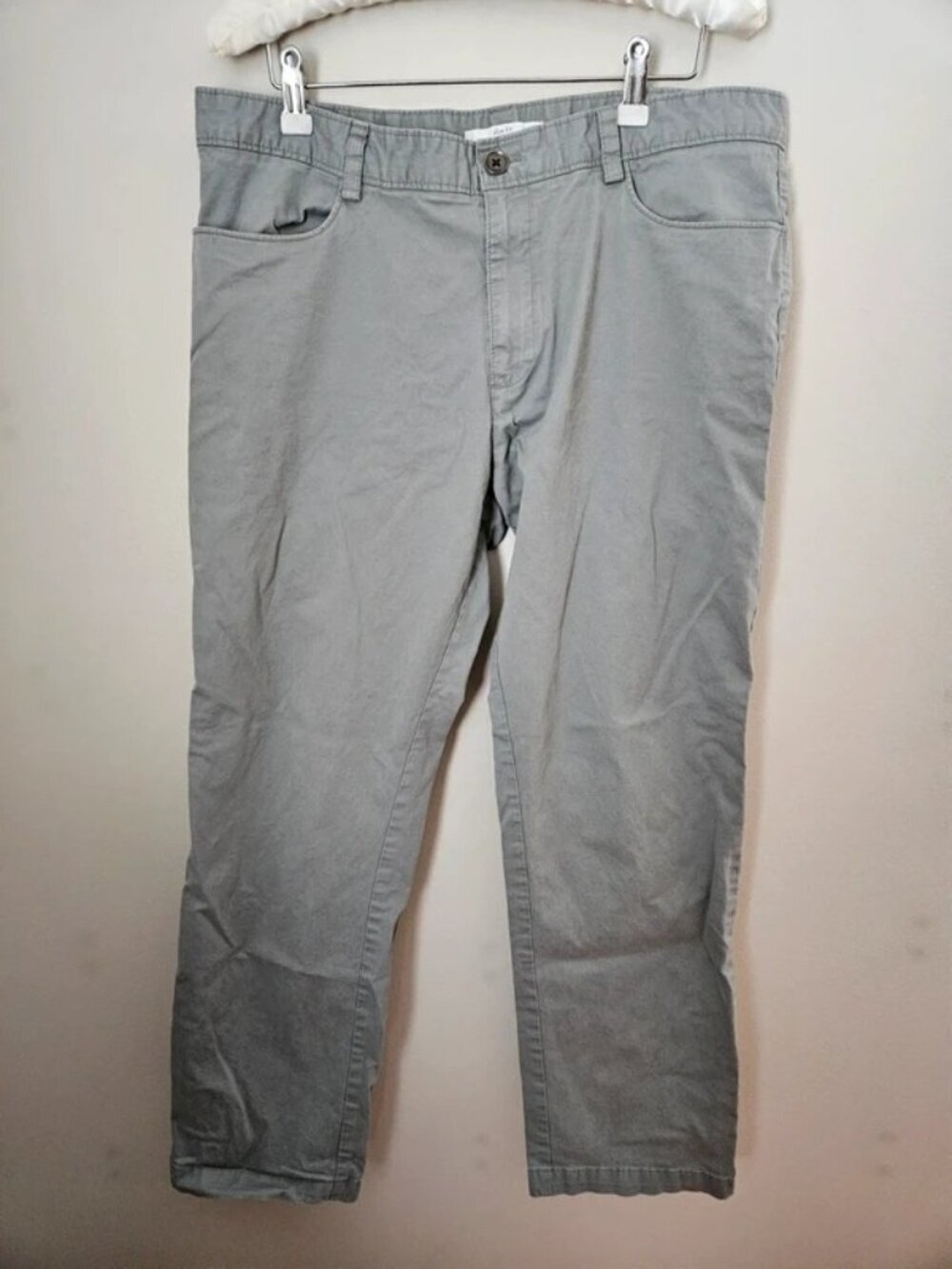 Calvin Klein Gray Chino Pants Slim Fit Mens 34 x 30